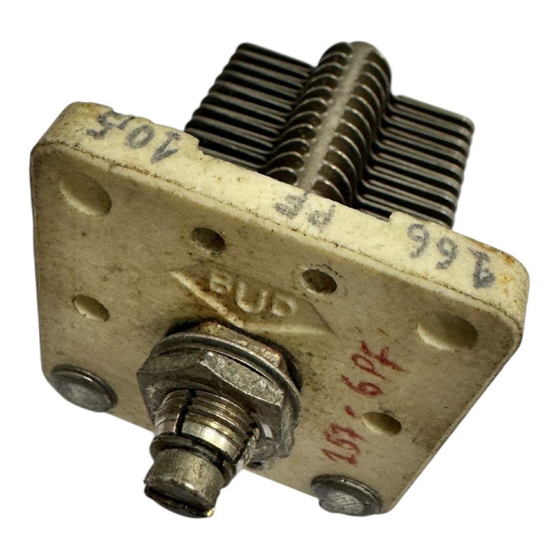 BUD Air Variable Capacitor Double Section 10-160pF