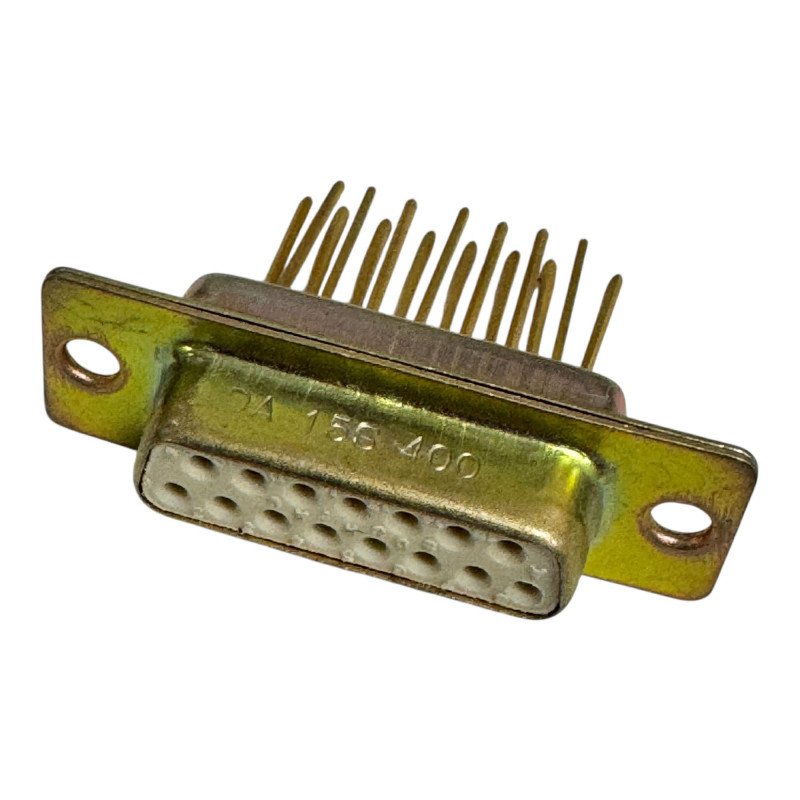 DA15S400 Souriau D Sub Connector Panel Mount 15 Position Female DB15 (F) Gold Contacts