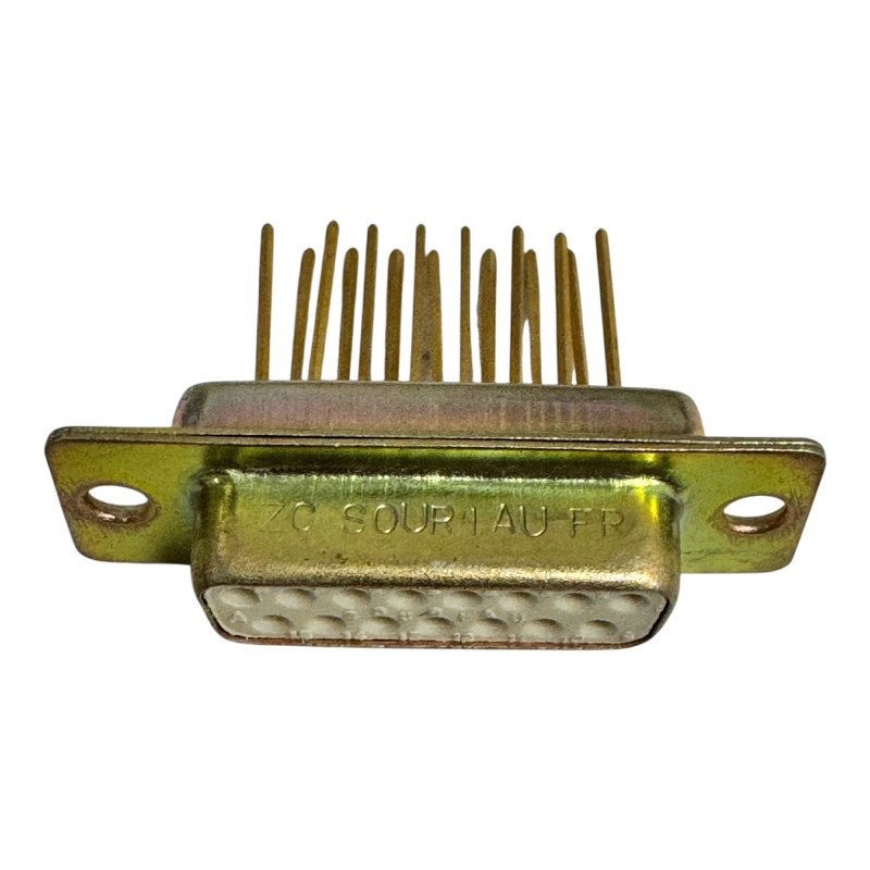 DA15S400 Souriau D Sub Connector Panel Mount 15 Position Female DB15 (F) Gold Contacts