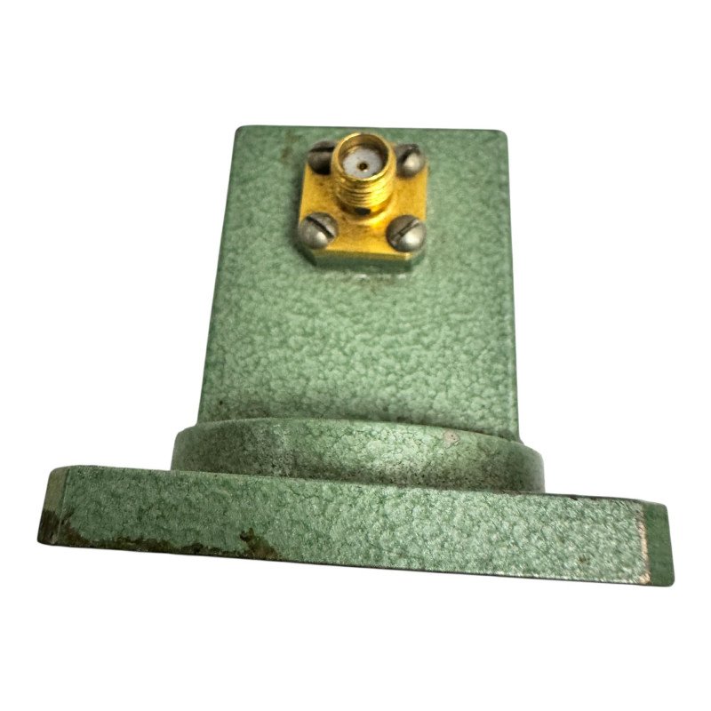 Mid Century Microgear Waveguide To Coaxial Adapter SMA (F) To WR112