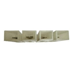 Weco 408 Insulated Tab Terminal Block Strip Connector 4 Position