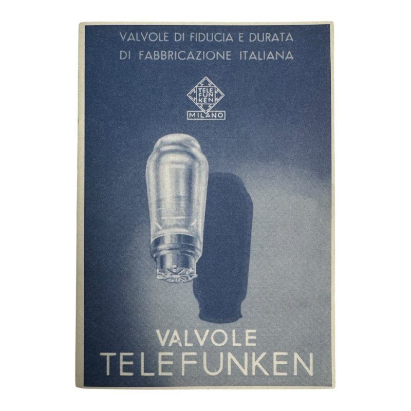 Electron Vacuum Tube Catalog Telefunken Italy