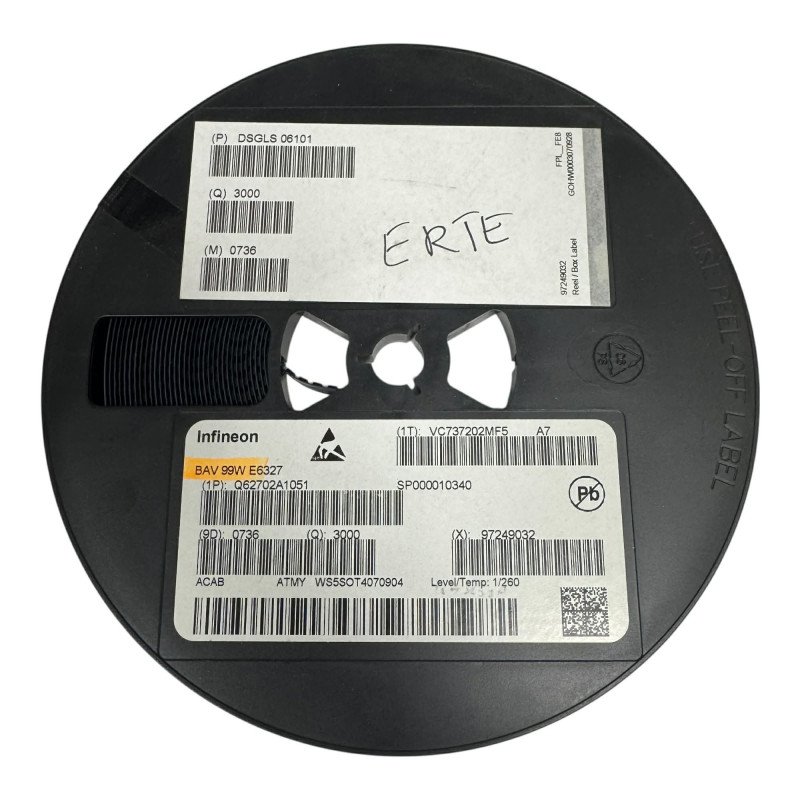 BAV99W Infineon SMD Small Signal Switching Diode 70V 250mA [Qtyx2800]