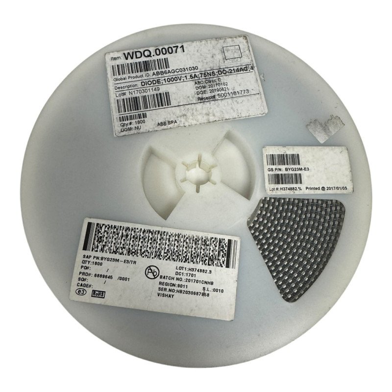 BYG23M Vishay SMD Fast Recovery Rectifier Diode 1kV 1.5A [Qtyx1000]