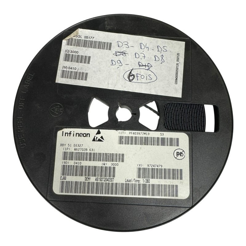 BBY51 Infineon SMD Varicap Diode 7V 20mA [Qtyx1800]