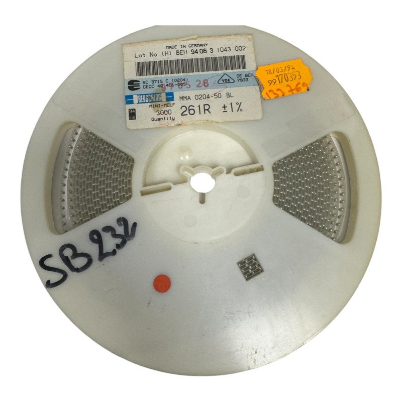 0204-50BL Beyschlag SMD Resistor 261ohm 261R 1/4W 1% [Qtyx2000]