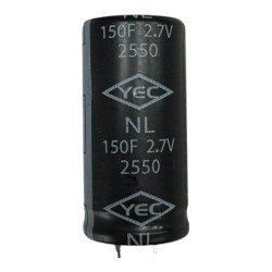 NL1572550 YEC Supercapacitor Snap On 150F 150 Farad 2.7V 51x25mm