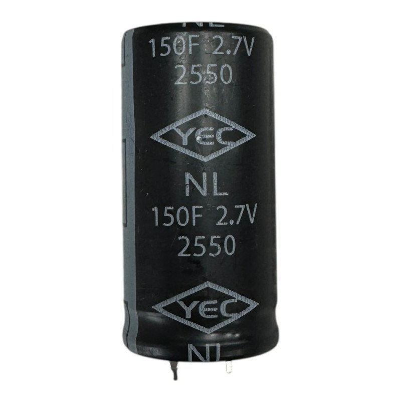 NL1572550 YEC Supercapacitor Snap On 150F 150 Farad 2.7V 51x25mm