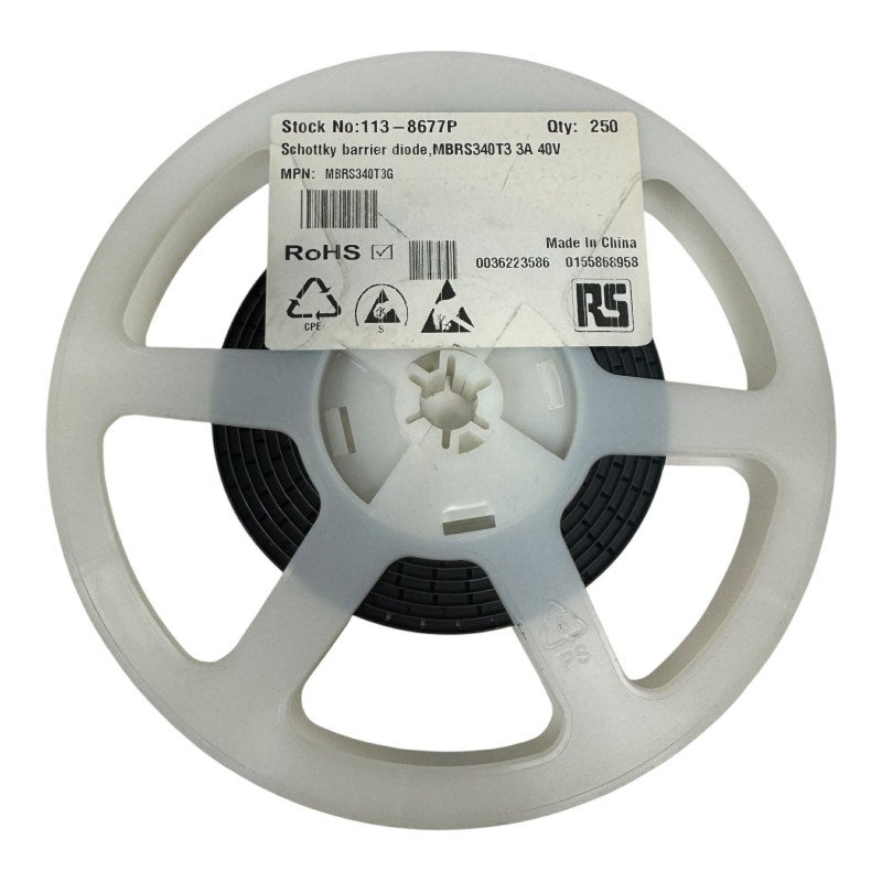 MBRS340T3G RS SMD Schottky Rectifier Diode 40V 3A [Qtyx100]