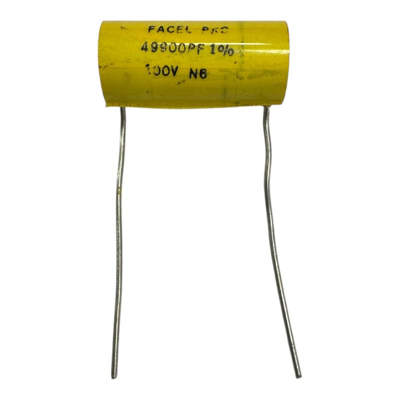 Facel Precision Film Capacitor 49900pf 0.0499uF 100V 1% 21x10mm