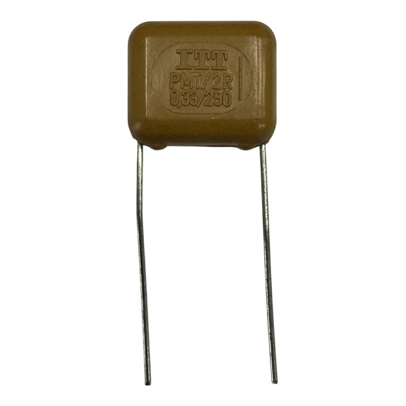 PMT/2R ITT Mylar Polyester Film Capacitors 0.33uf 250V 10% 18x15x9mm
