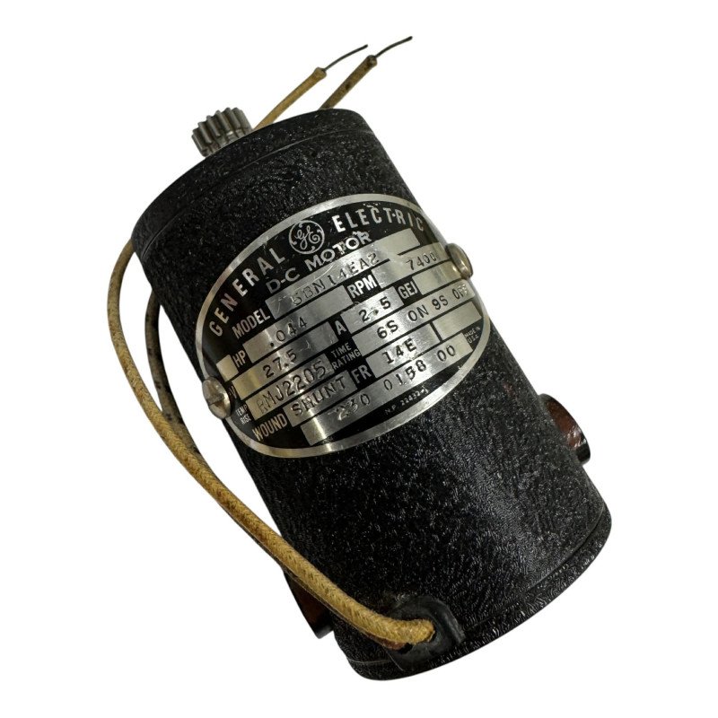 5BN14EA2 General Electric Mil Spec DC Motor 7400rpm 27.5Vdc