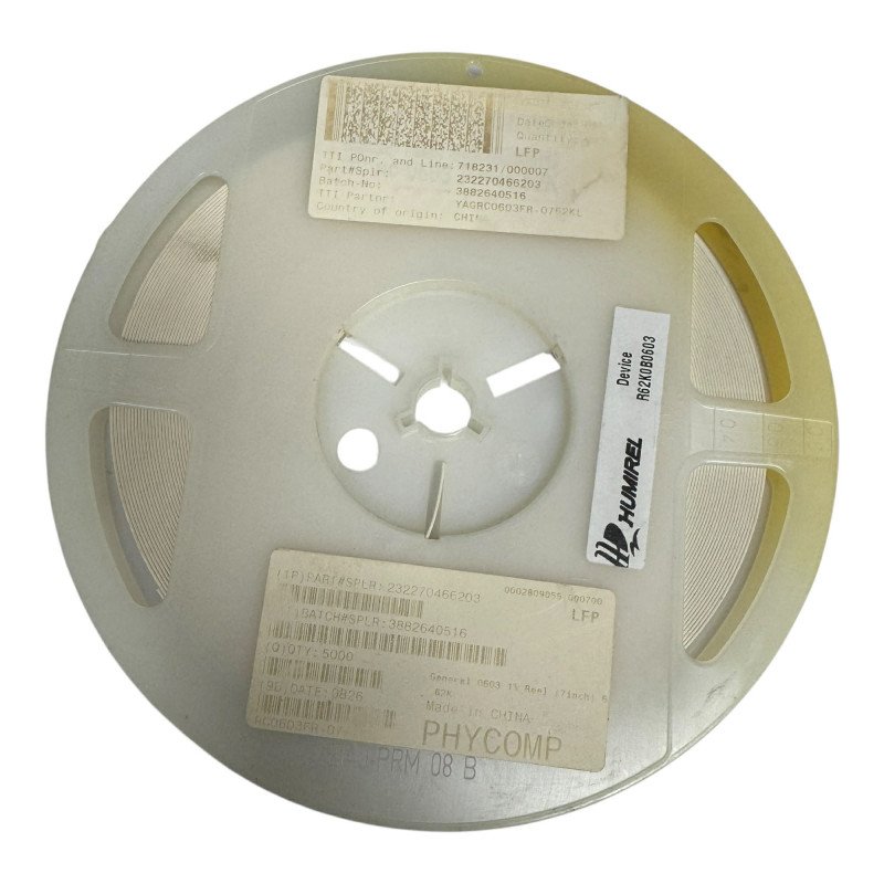 YAGRC0603FR-0762KL Yageo SMD Resistor Chip 62KOHM 62K 1% 1/10W [Qtyx5000]