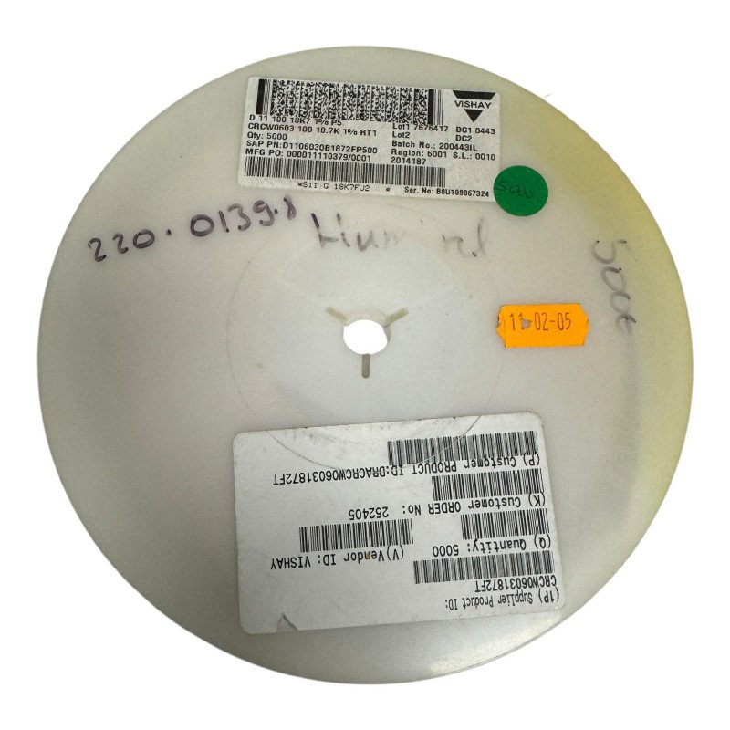 CRCW060361872FT Vishay SMD Resistor Chip 18.7Kohm 18K7 1/10W 1% [Qtyx5000]