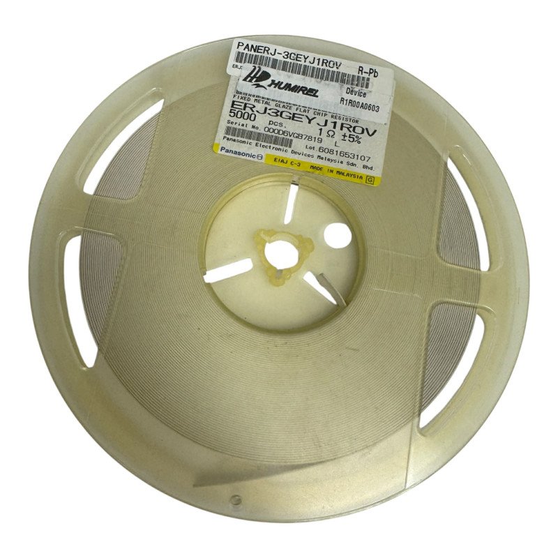 ERJ-3GEYJ1R0V Panasonic SMD Resistor Chip 1Ohm 1R 1/10W 5% [Qtyx4800]