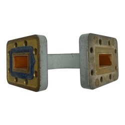 Waveguide H-Bend Section WR-90 WR90 UDR/PDR 90° 75x75mm