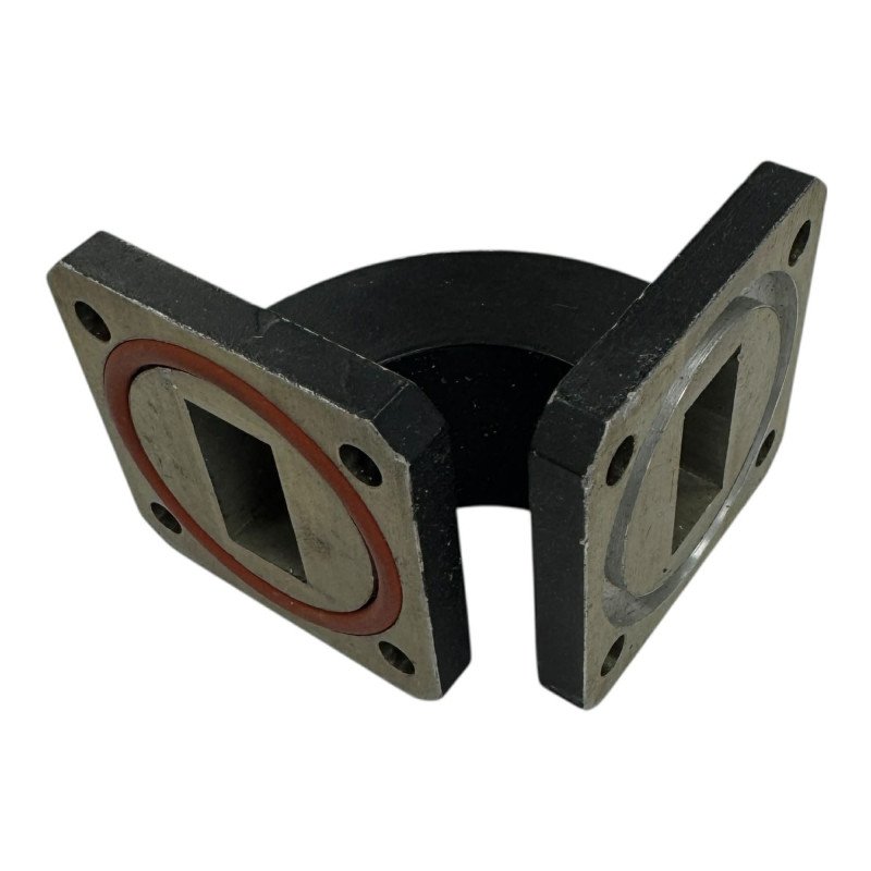 Waveguide E-Bend Section Aluminum WR-75 WR75 PBR/PBR 90° 50x50mm