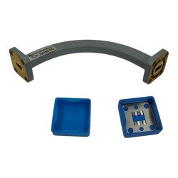 Waveguide H-Bend Section Aluminum WR-28 WR28 UBR/PBR 90° 70x70mm