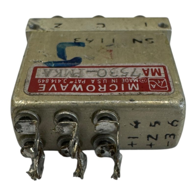 MA7530-PMKA Microwave Associates Coaxial Switch SPDT SMA 28VDC