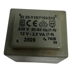 EI30-Y10/7100/212 Encapsulated PCB Mount 50/60Hz Transformer 2.8VA