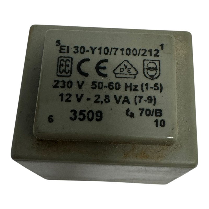 EI30-Y10/7100/212 Encapsulated PCB Mount 50/60Hz Transformer 2.8VA