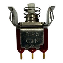 8125 C&K Momentary Snap Action Pushbutton Swtich SPDT NC-NO-C Mount