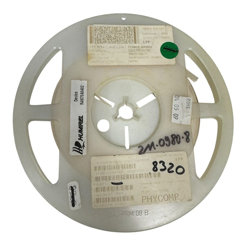 YAGRC0603FR-074M7L Yageo SMD Resistor Chip 74.7Mohm 74M7 1% 1/16W [Qtyx5000]