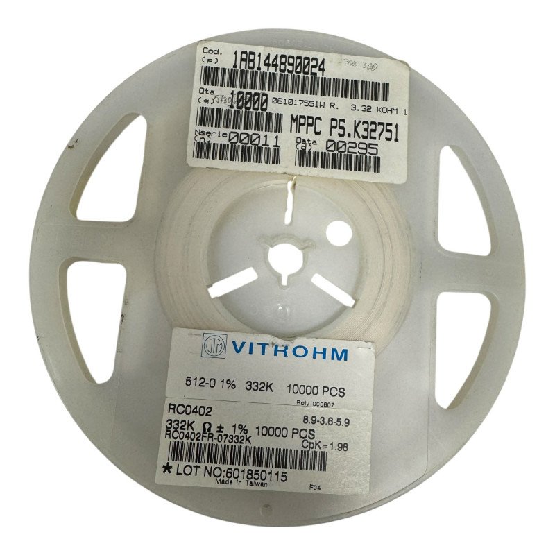 RC0402FR-07332K Vitrohm SMD Resistor 332Kohm 332K 1/16W 1% [Qtyx3000]