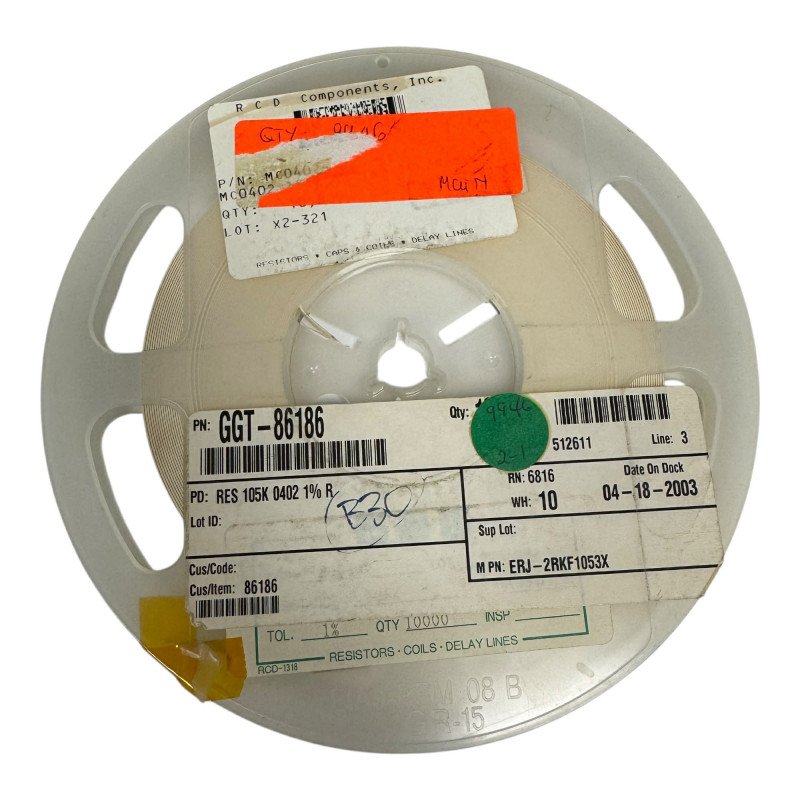 MC0402-105K Even SMD Resistor Chip 105Kohm 105K 1% 1/16W [Qtyx7000]