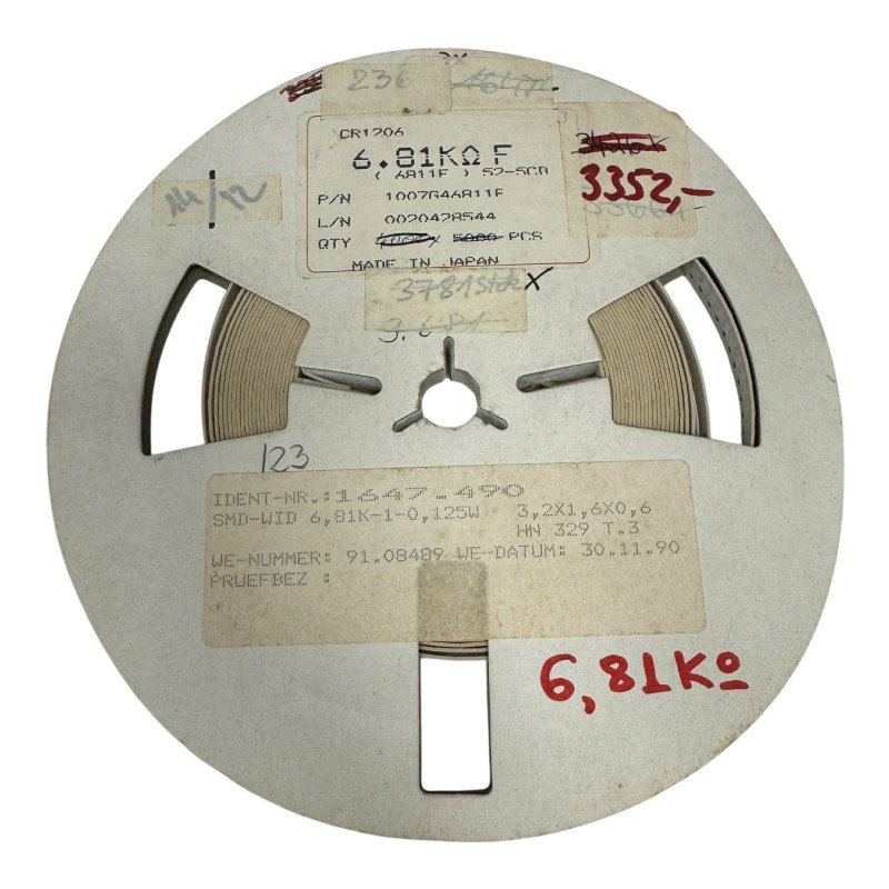 CR1206 Bourns SMD Resistor Chip 6.81Kohm 6K81 1/4W 1% [Qtyx2000]