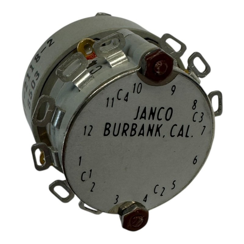 97-2118-2 Janco Burbank Rotary Switch 5930-01-217-0873