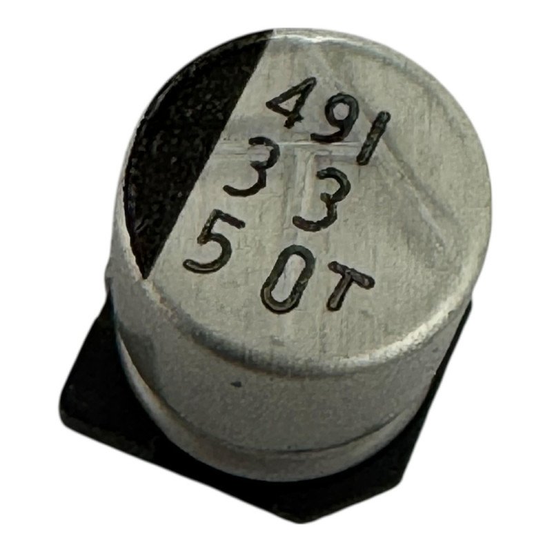 SMD Electrolytic Capacitor 33uF 50V 8.3x8.3mm