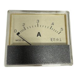 Mod 38 Analog Panel Meter Ammeter 0-5A 69x59mm