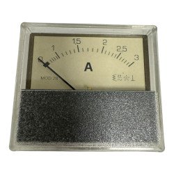 Mod 28 Analog Panel Meter Ammeter 0-3A 50x44mm