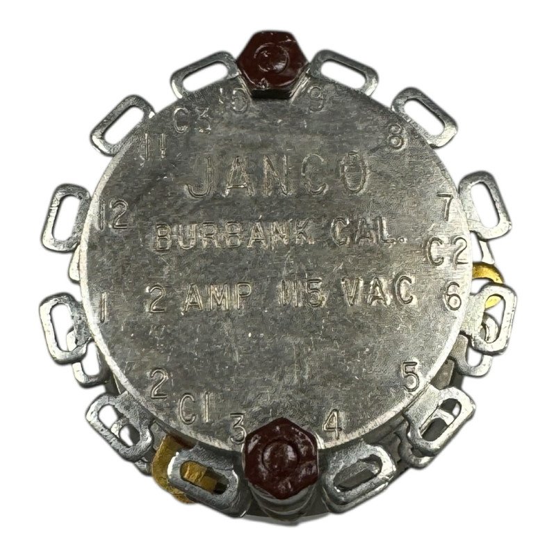 97-2118-9 Janco Burbank Rotary Switch 5930-01-214-6001