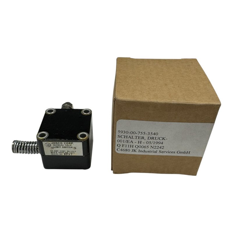 1231 Janco Limit Switch 50A 28V 5930-00-755-3540