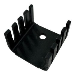 TO-220 Transistor Heat Sink Black  19.5x19.25x12.5mm