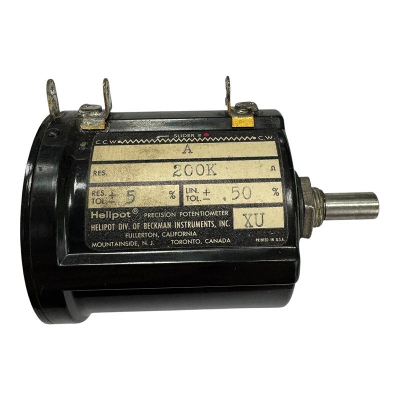 Series A Helipot Precision Potentiometer 200K 200kohm 5% TOL. .5%