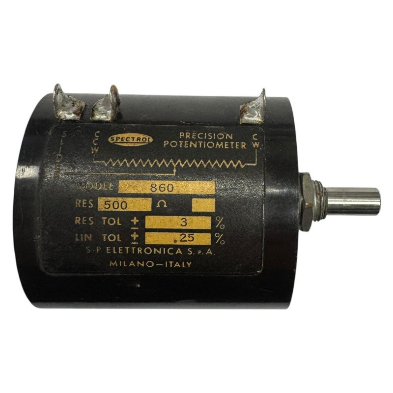 Model 860 Spectrol Precision Potentiometer 500R 500ohm 3% .25%