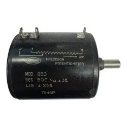 Model 860 Spectrol Precision Potentiometer 500K 500Kohm 3% .25%