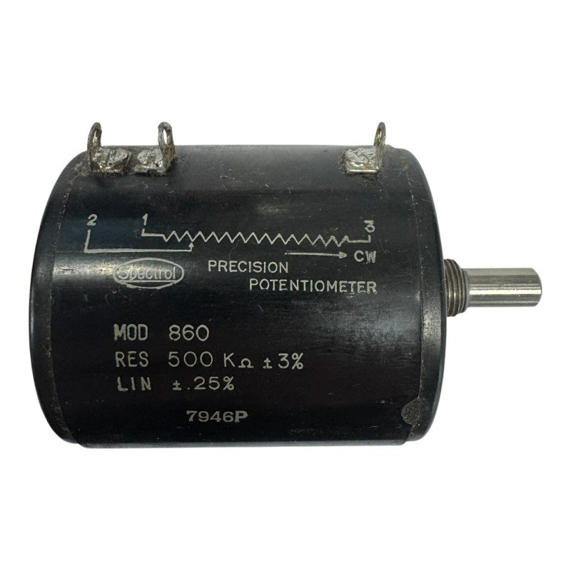 Model 860 Spectrol Precision Potentiometer 500K 500Kohm 3% .25%