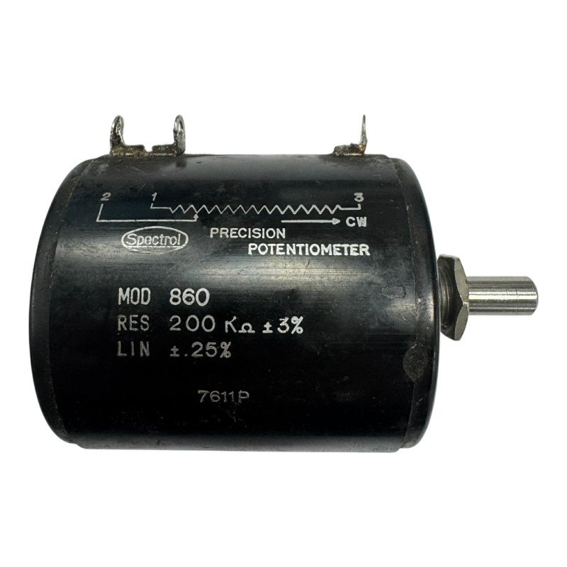 Model 860 Spectrol Precision Potentiometer 200K 200Kohm 3% .25%