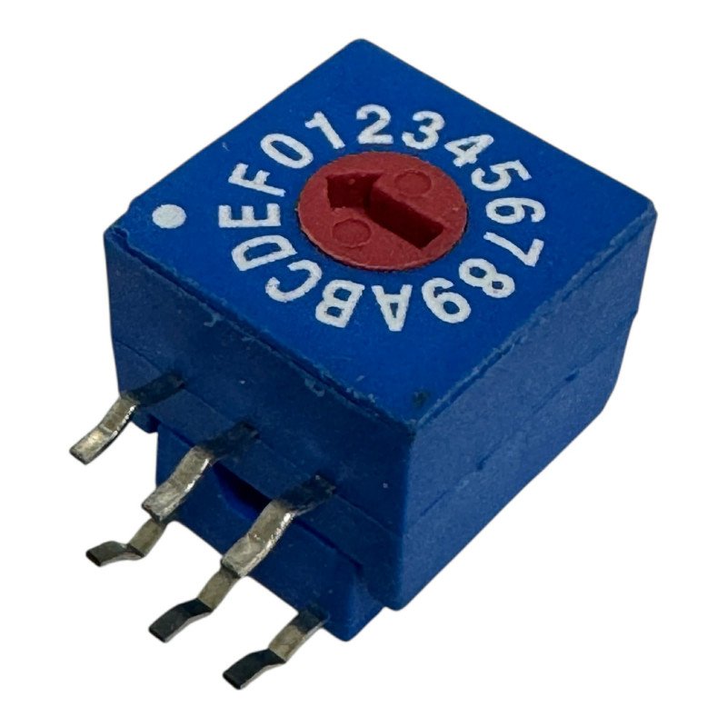SMD Right Angle Rotary Switch 16 Position 3.3mm