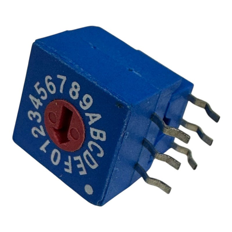 SMD Right Angle Rotary Switch 16 Position 3.3mm