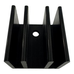 TO-220 TO-218 Heat Sink Black 25x24x20mm 86479