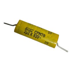 CPM7B Thomson Capacitor Axial Film 2.2uF 63V 32x11mm