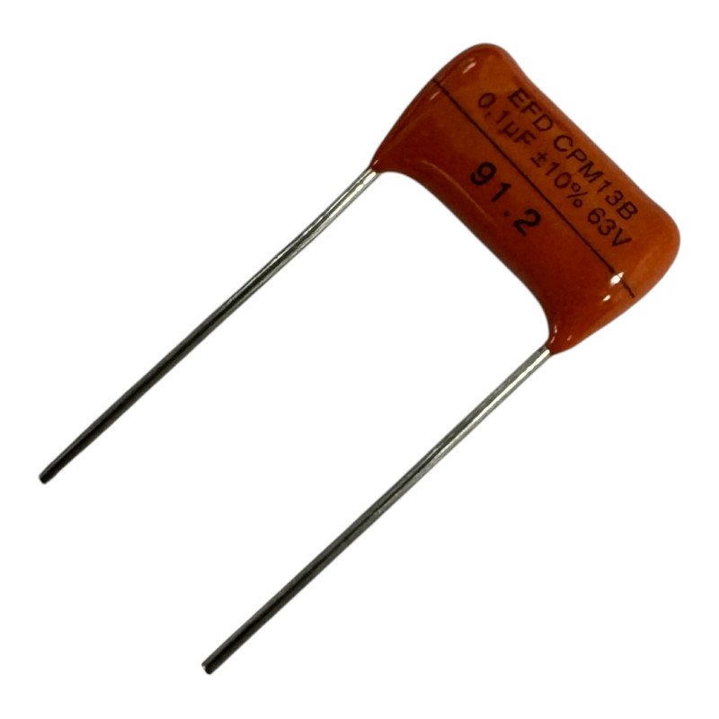 CPM13B Thomson Capacitor Axial Film 0.1uF 100nF 63V 10% 12x7mm