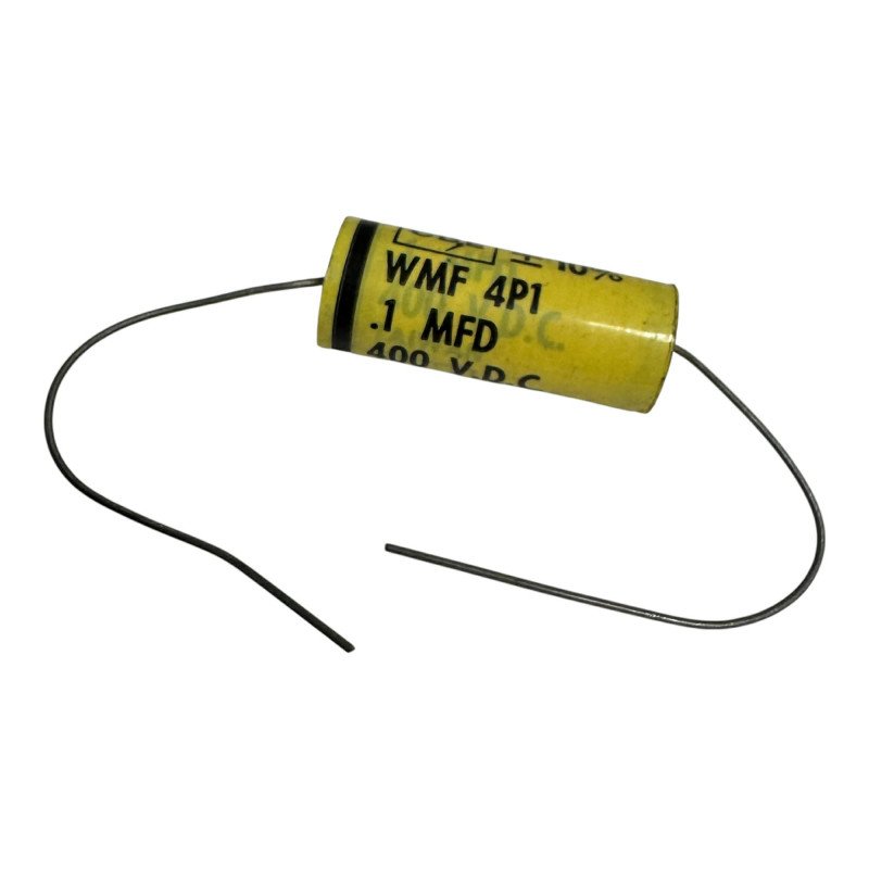 WMF4P1 Cornell Dubilier Capacitor Axial Film 0.1uF 100nF 400V 10% 26x10.5mm