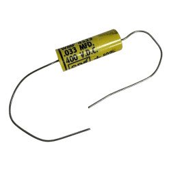 WMF4S33 Cornell Dubilier Capacitor Axial Film 0.033uF 33nF 400V 10% 23x8.5mm