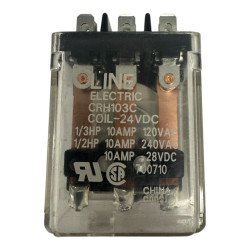 CRH103C Line Electromagnetic Coil Relay 24Vdc 120Vac-10A-1/3Hp